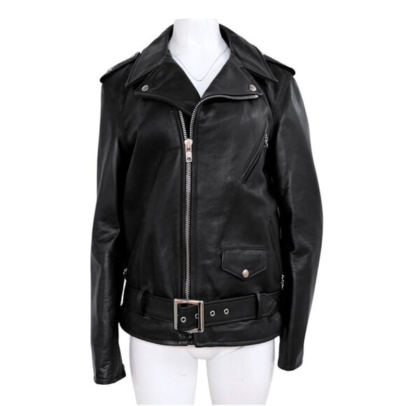 SCHOTT BROS PERFECTO Genuine Steerhide Leather Biker Jacket - Picture 2 of 15